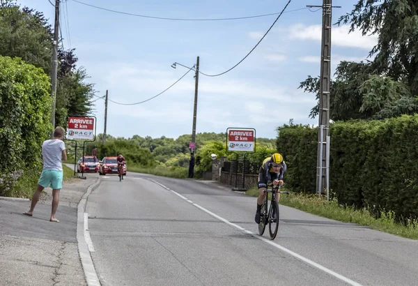 The Cyclist Gijs van Hoecke - Criterium du Dauphine 2017 — Stock Photo, Image