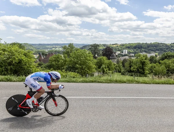 Bourgoin Jallieu France May 2017 French Cyclist Olivier Gac Fdj — Stock Photo, Image