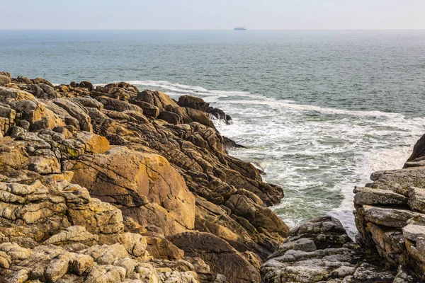 Landskap vid Bretagnes kustlinje — Stockfoto