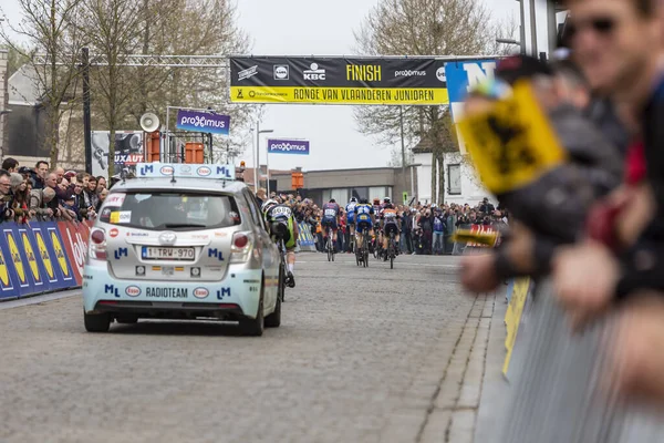 The Juniors Peloton - Tour of Flanders 2019 — Stock fotografie