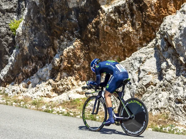 Велогонщик Джон Изагирре Инсаусти- Тур де Франс 2016 — стоковое фото