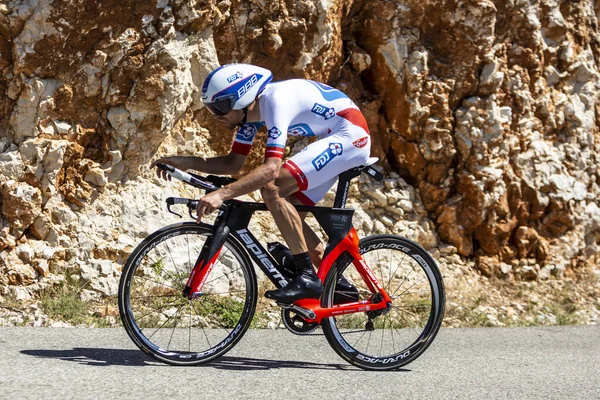 Col Serre Tourre France July 2016 French Cyclist Jeremy Roy — Stockfoto