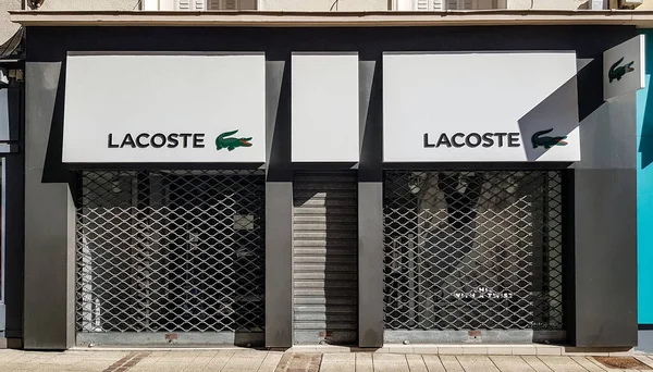 Chartres France April 2020 Image Closed Fastards Sports Wery Lacoste — стокове фото