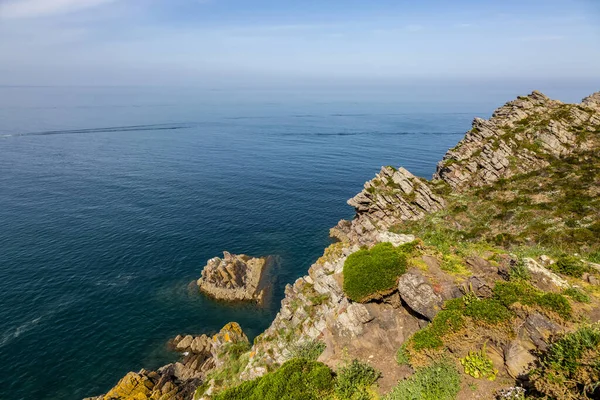 Klify Przylądku Erquy Bretanii Północnej Francji — Zdjęcie stockowe