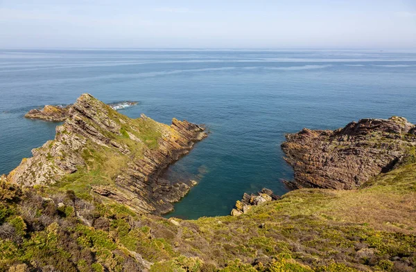 Kliffen Bij Erquy Cape Bretagne Noord Frankrijk — Stockfoto