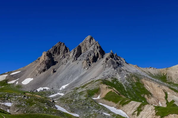 Kilátás Tete Chien Csúcs Található Massif Des Cerces Valee Etroite — Stock Fotó