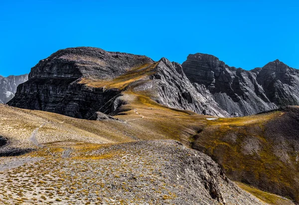 Imagen Sendero Gran Altitud Las Montañas Rocosas Del Sur Los —  Fotos de Stock