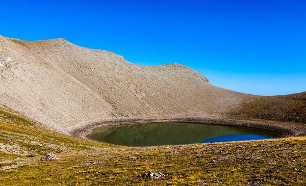 Image Lac Des Garrets 2621 Situé Dans Sud Des Alpes — Photo