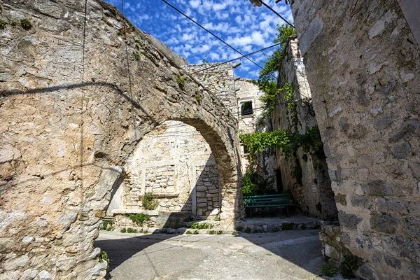 Alte Verlassene Häuser Der Stadt Plomin Kroatien — Stockfoto