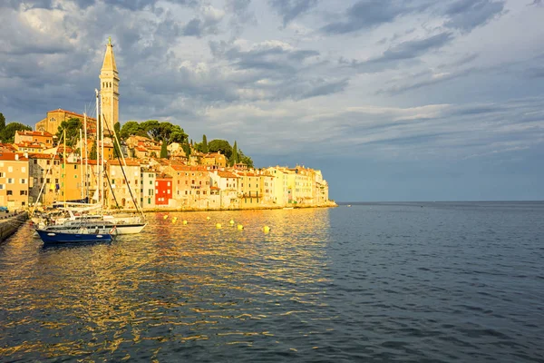 Vista Mar Del Casco Antiguo Rovinj Croacia —  Fotos de Stock