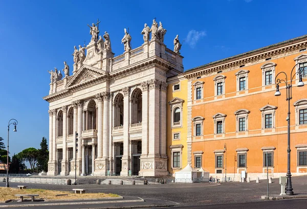 Papal Archbasilica John Lateran Basilica San Giovanni Laterano Rome Italy — Stock Photo, Image