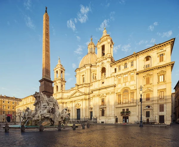 Piazza Navona Rzym Włochy — Zdjęcie stockowe