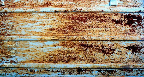 Rusty and shabby metal background with old paint — Stock Photo, Image