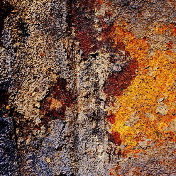 Kovové Pozadí Přírodních Kovu Ohnuté Tepaného Povrchu Staré Omšelé Barvou — Stock fotografie