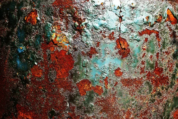 Ржавая Металлическая Поверхность Натурального Железа Коррозией — стоковое фото