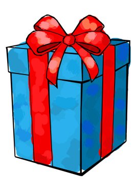 Noel ve yılbaşı günü, hediye kutusu beyaz arka plan  