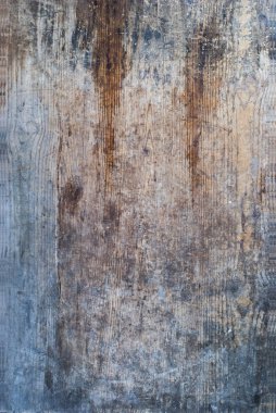 Kahverengi-Mavi ahşap tahta kaşıdı. Ahşap doku