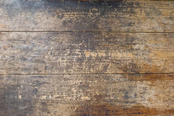 Brown Scratched Wooden Board Wood Texture — Stock Photo, Image