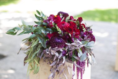 çiçek dekorasyon düğün töreni için