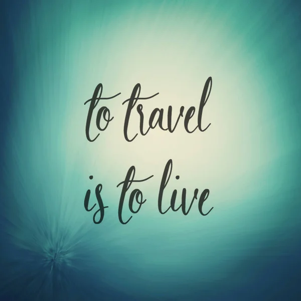 Travel Live — Stock Photo, Image
