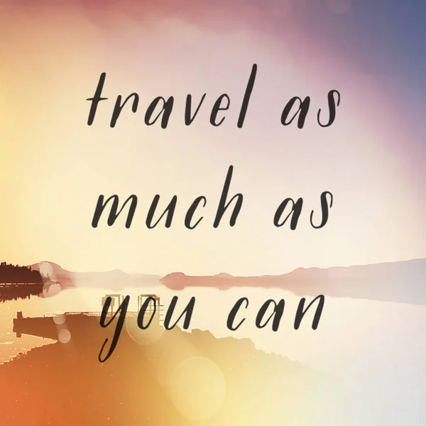 Travel Much You Can — Stock Photo, Image