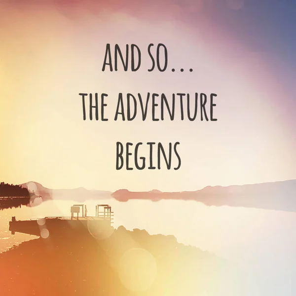 Adventure Begins — Stock Photo, Image