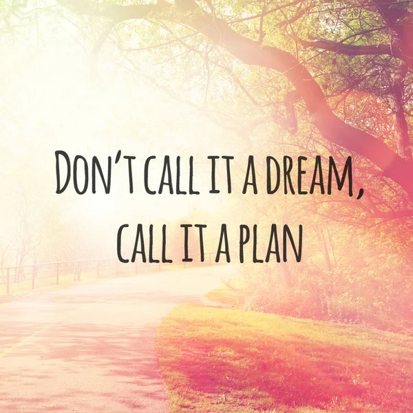 Dont Call Dream Call Plan — Stock Photo, Image