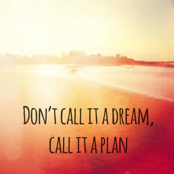 Dont Call Dream Call Plan — Stock Photo, Image