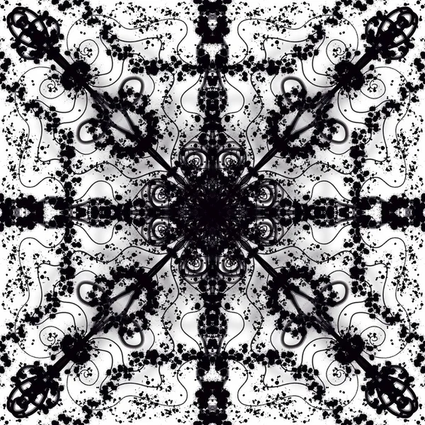 Abstract style pattern - symmetry shape pattern background — Stock Photo, Image