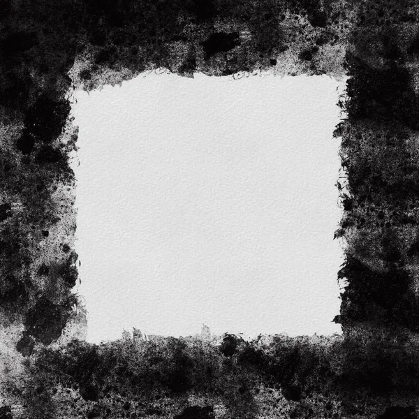 Grunge svart ram med abstrakt strukturerad bakgrund — Stockfoto