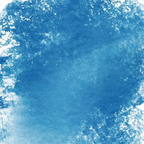 Pintura de marca de água azul no fundo texturizado branco — Fotografia de Stock