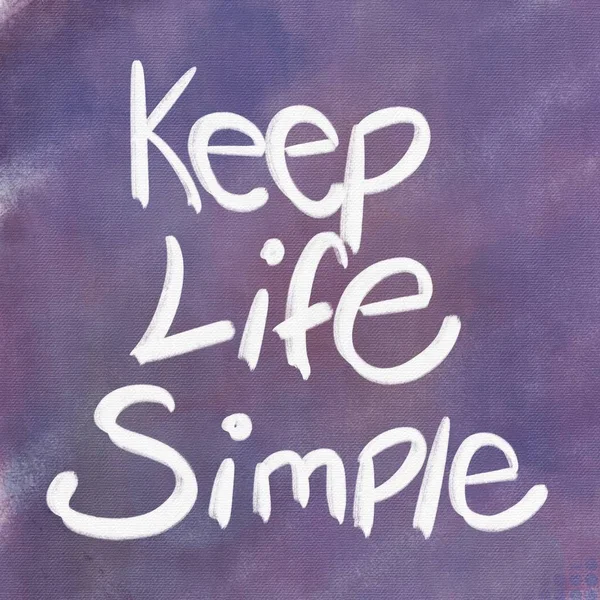 Inspirational life Quote - Keep life Simple with background — 스톡 사진