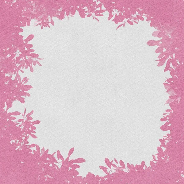 Digital Grunge Flores Rosadas Con Fondo Texturizado Abstracto Rosa Blanco —  Fotos de Stock