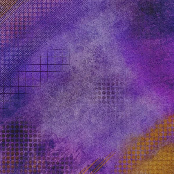 Digital Grunge Purple Color Accents Abstract Textured Background — Stock Photo, Image