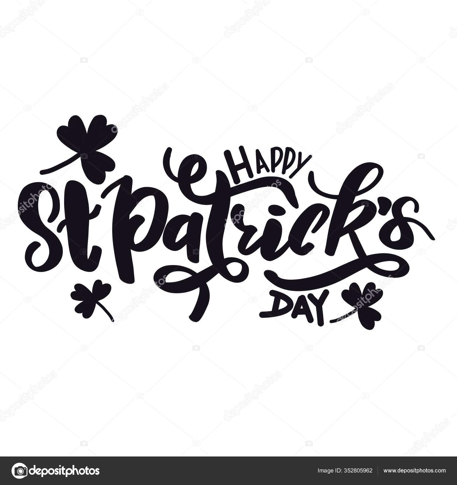 Citation Joyeuse Saint Patrick Avec Fond Blanc Image Libre De Droit Par Melking C