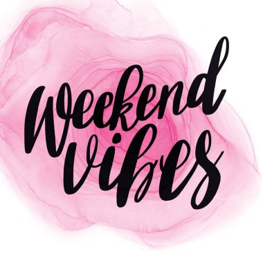 Soyut Boyayla İlham verici Alıntı - Haftasonu Titreşimleri