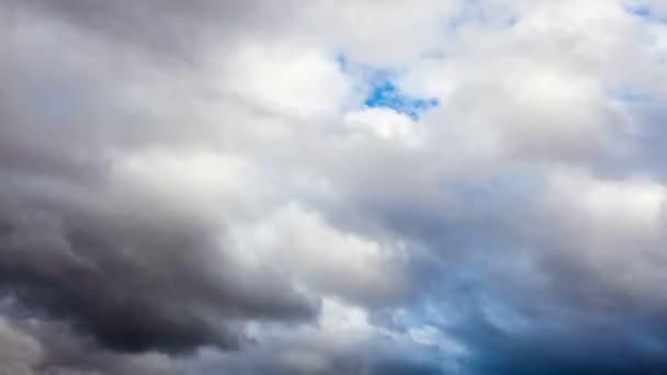 Timelapse Примхливе Небо Драматичними Хмарами Перед Тайфун Від Дощу Сонячного — стокове відео
