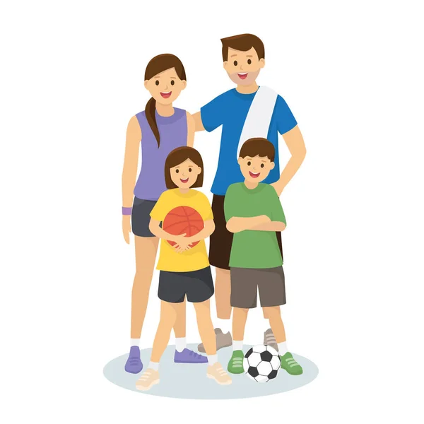 Aile egzersiz kıyafetleri, Aile ve çocuklarla basketbol ve futbol