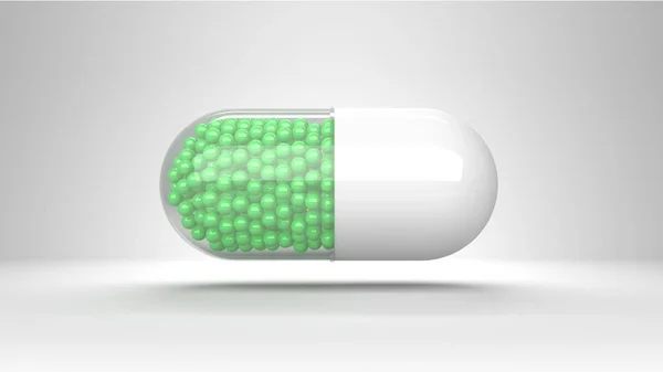 Médicaments et pilules sur fond bleu, Pilule médicale, Symbole de comprimé . — Photo