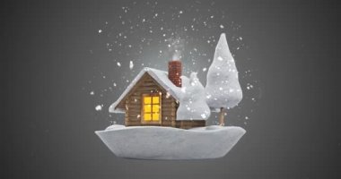 Tahta arka planda Noel kar küresi. Yılbaşı, yeni yıl hediyesi ya da sembol olarak kullanılabilir.