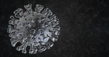 Koronavirüs virüs veya bakteri hücrelerine yakın çekim