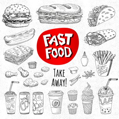 Ayarla yazı tahtası gıda üzerine çizilen renk tebeşir baharatlar. 