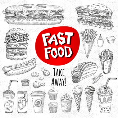 Ayarla yazı tahtası gıda üzerine çizilen renk tebeşir baharatlar.