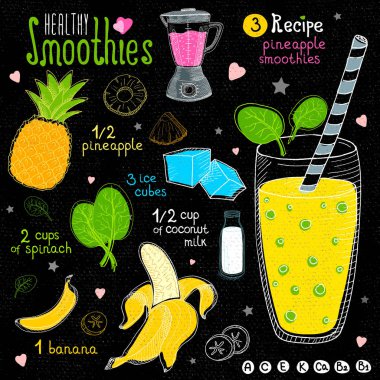 Sağlıklı güler yüzlü tarifi seti.