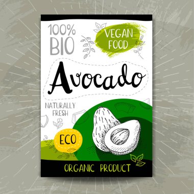 Elle çizilmiş kümesi etiketleri gıda, baharatlar.