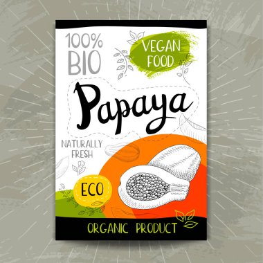 Elle çizilmiş kümesi etiketleri gıda, baharatlar.