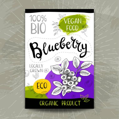 Elle çizilmiş kümesi etiketleri gıda, baharatlar.