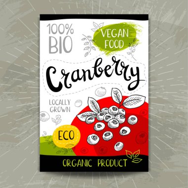 Elle çizilmiş kümesi etiketleri gıda, baharatlar.