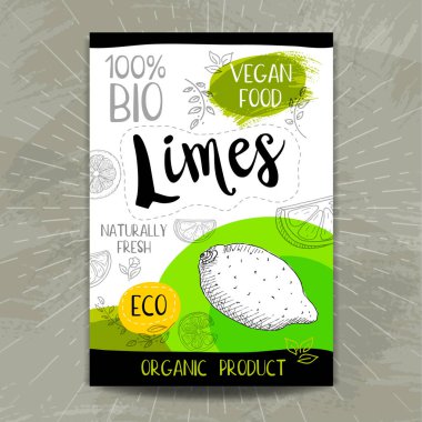 Elle çizilmiş kümesi etiketleri gıda, baharatlar.