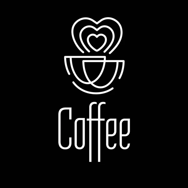 Logo Kaffee-Set — Stockvektor